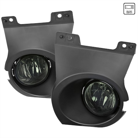 SPEC-D TUNING 11-14 FORD F150 FOG LIGHTS WITH WIRING KIT AND SWITCH - SMOKED LENS, PK  2 LF-F15011GOEM-HZ